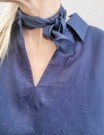 Kaftan kjole i blått thumbnail