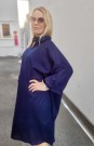 Kaftan kjole i blått thumbnail