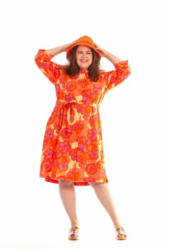 Belte kjole oransje